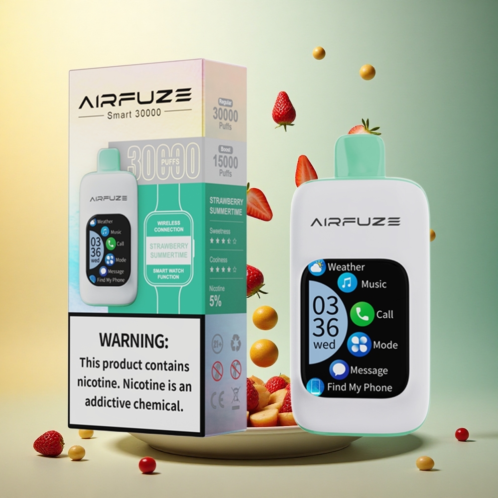 AirFuze Smart 30000 Strawberry Summertime 900mAh Type-C 5% Nicotine
