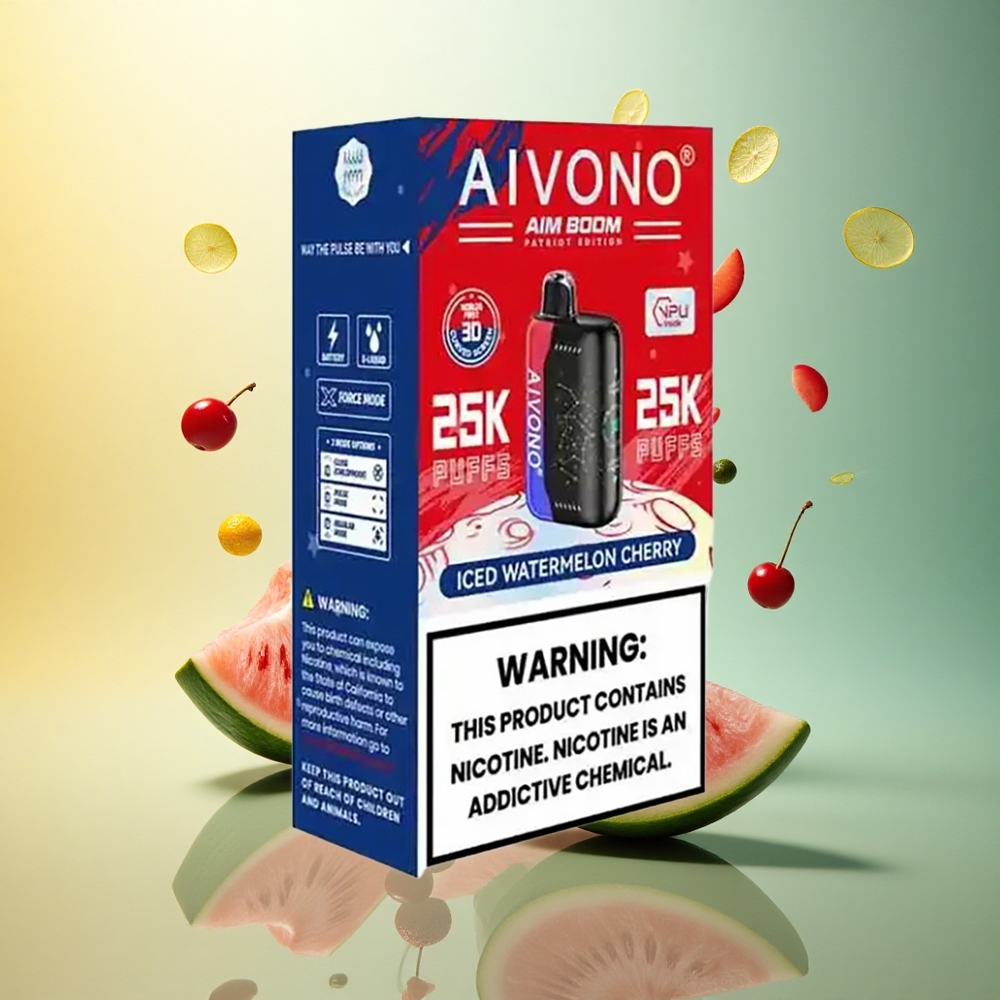 Aivono Aim Boom 25000 Iced Watermelon Cherry 650mAh 0% Nicotine