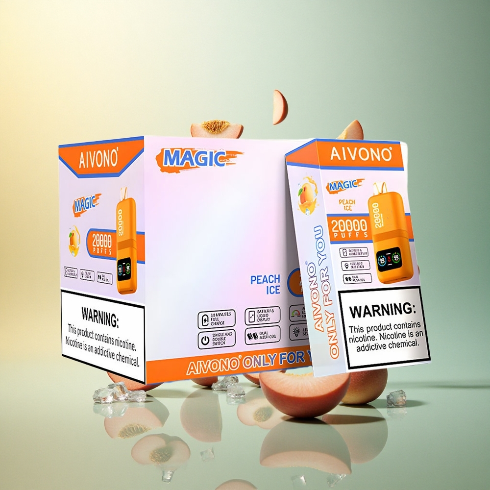 Aivono Aim Magic 20000 Peach Ice Dual Mesh LCD 600mAh