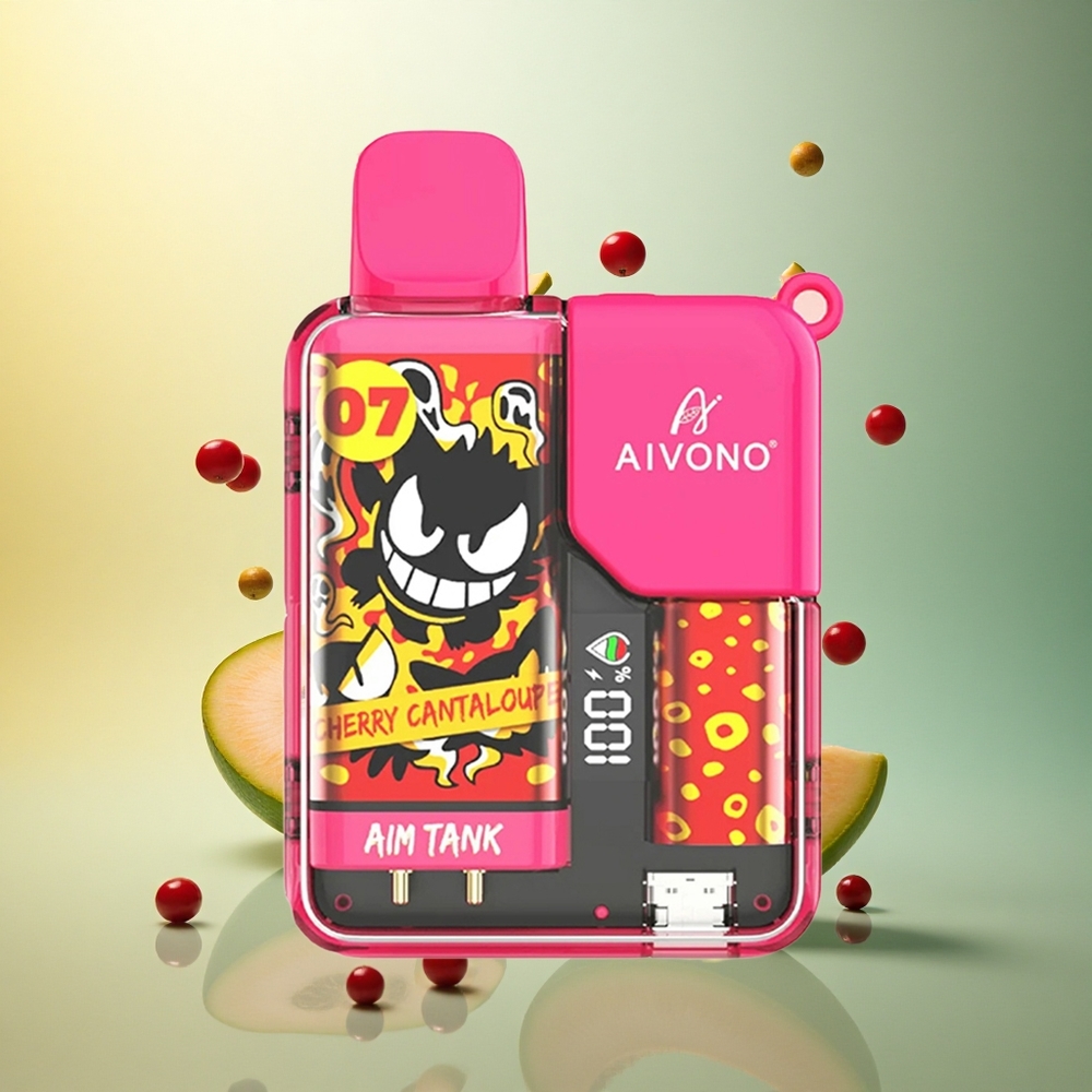 Aivono Aim Tank 9500 Cherry Cantaloupe 650mAh 5% Nicotine Aivono Aim Tank 9500 Cherry Cantaloupe 650mAh 5% Nicotine