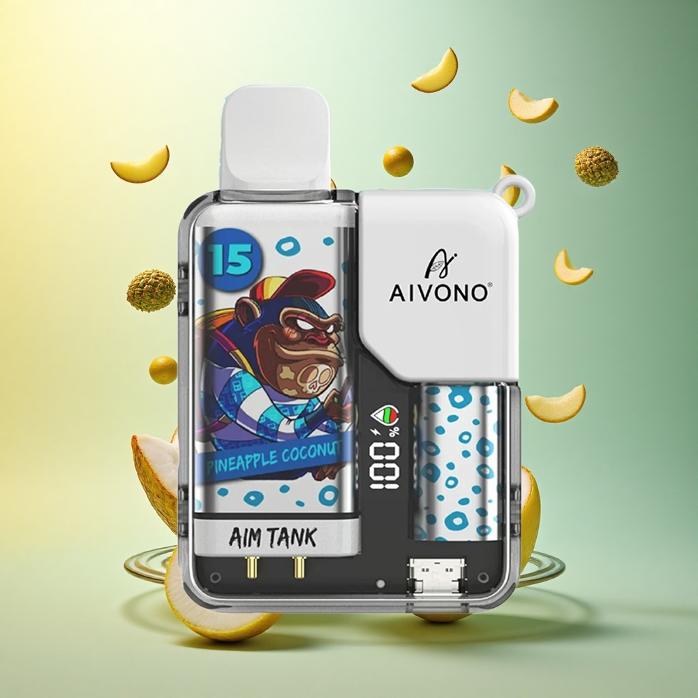Aivono Aim Tank 9500 Pineapple Coconut 650mAh 18ml 5% Nicotine Aivono Aim Tank 9500 Pineapple Coconut 650mAh 18ml 5% Nicotine
