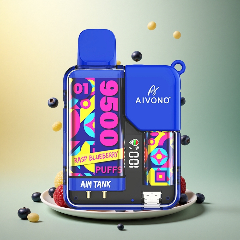 Aivono Aim Tank 9500 Rasp Blueberry 650mAh 5% Nicotine Aivono Aim Tank 9500 Rasp Blueberry 650mAh 5% Nicotine