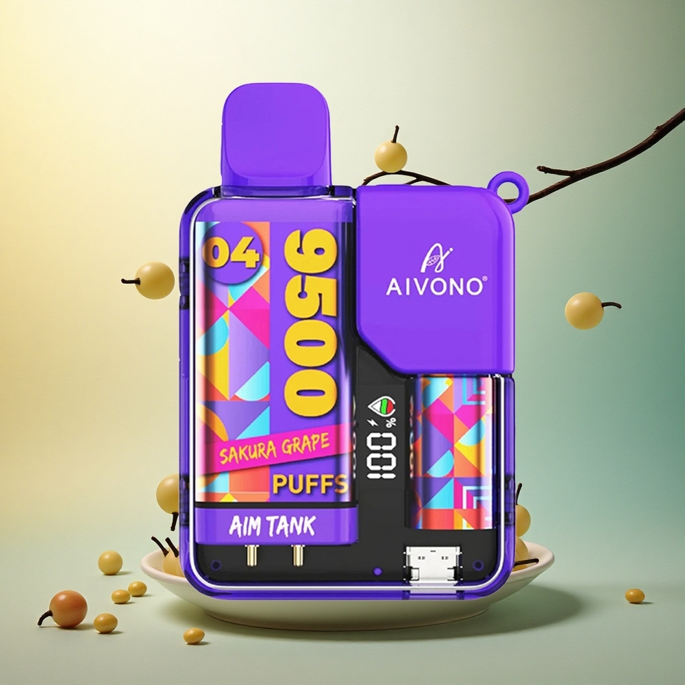 Aivono Aim Tank 9500 Sakura Grape 18ml 650mAh 5% Nicotine Aivono Aim Tank 9500 Sakura Grape 18ml 650mAh 5% Nicotine