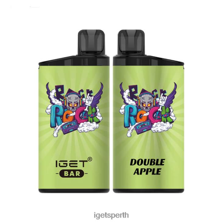 Nicotine Free IGET Bar 3500 Puffs 40Z8392 Double Apple