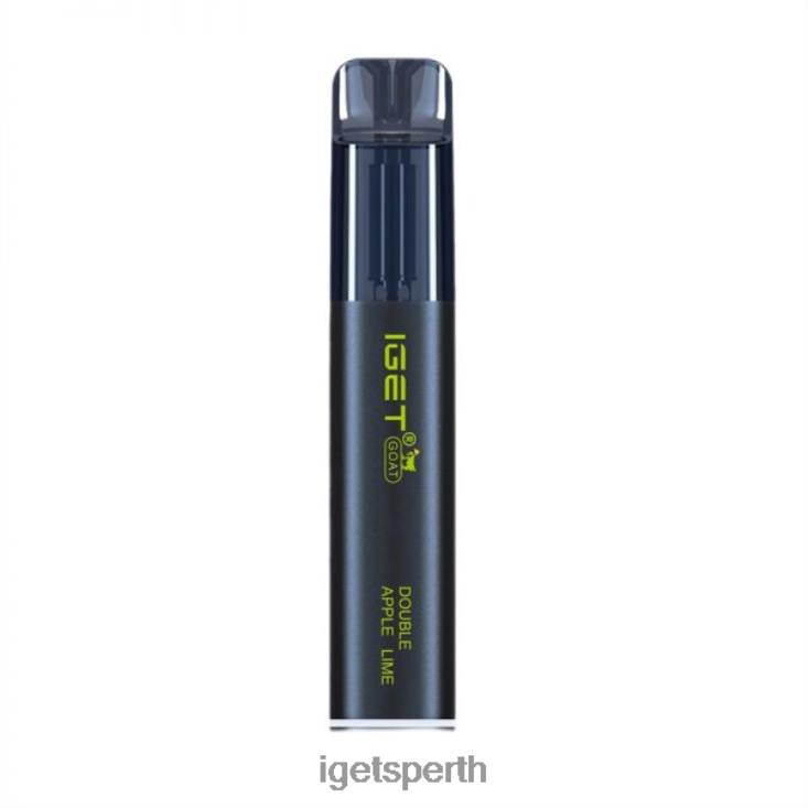 Nicotine Free IGET Goat 5000 Puffs 40Z8367 Double Apple Lime Nicotine Free IGET Goat 5000 Puffs 40Z8367 Double Apple Lime