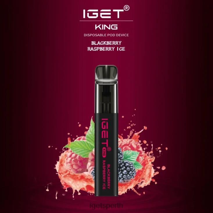 IGET KING - 2600 PUFFS 40Z8636 Blackberry Raspberry Ice