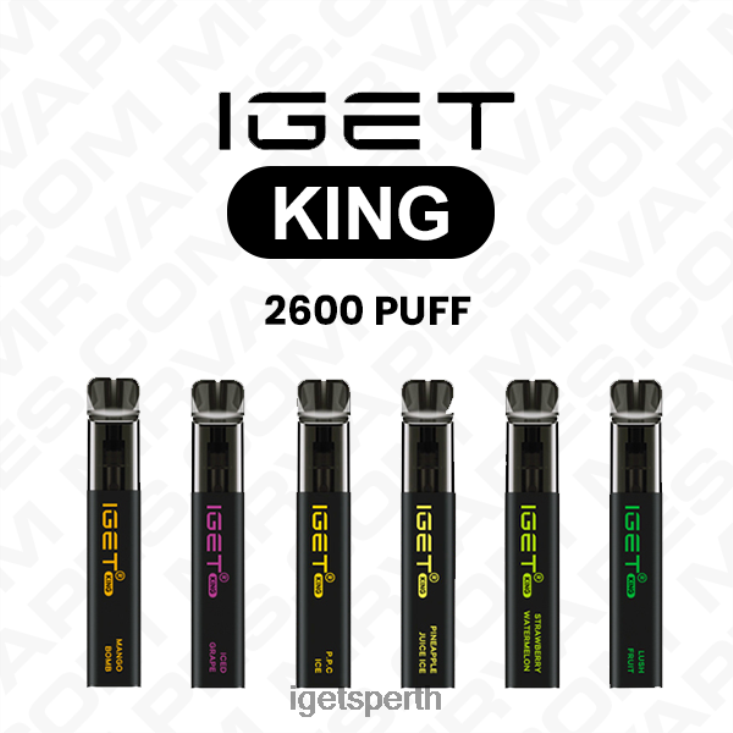 IGET KING DISPOSABLE VAPE WHOLESALE (2600 PUFFS) 40Z8634