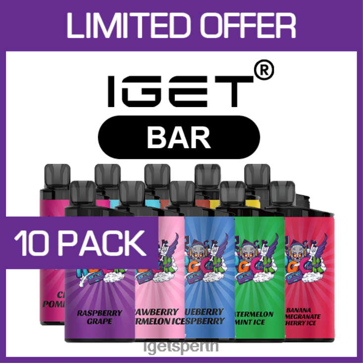 IGET BAR - 3500 PUFFS - 10 PACK 40Z8484