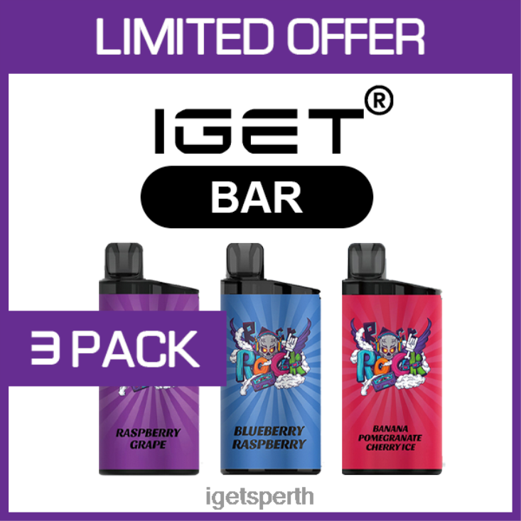 IGET BAR - 3500 PUFFS - 3 PACK 40Z8464