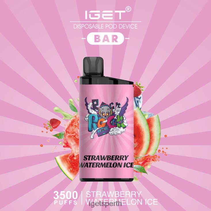 IGET BAR - 3500 PUFFS 40Z8640 Strawberry Watermelon Ice