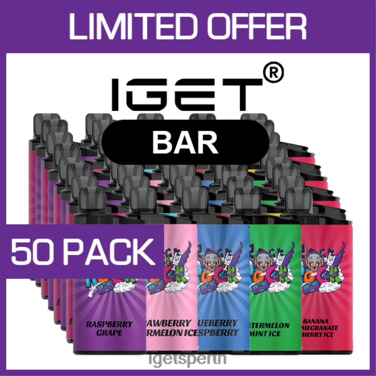 IGET BAR - 3500 PUFFS - 50 PACK 40Z8482