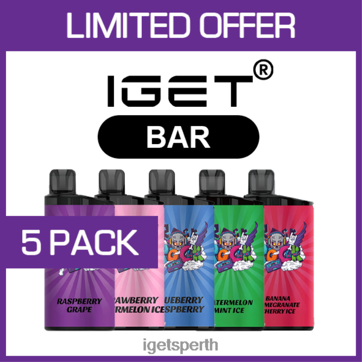 IGET BAR - 3500 PUFFS - 5 PACK 40Z8468