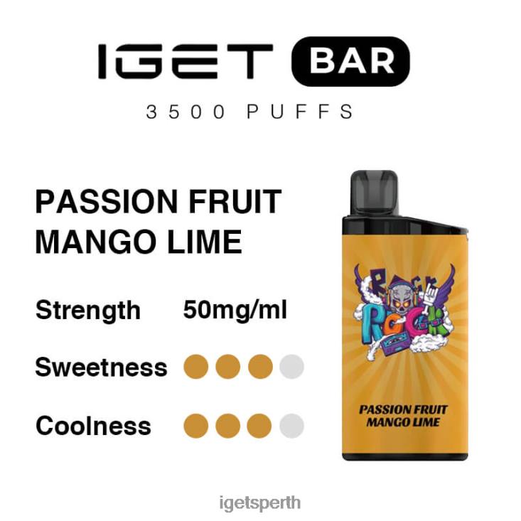 IGET Bar 3500 Puffs 40Z8281 Passion Fruit Mango Lime