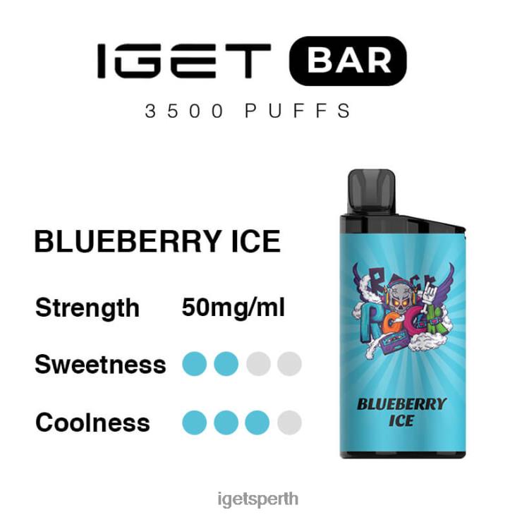 IGET Bar 3500 Puffs 40Z8288 Blueberry Ice