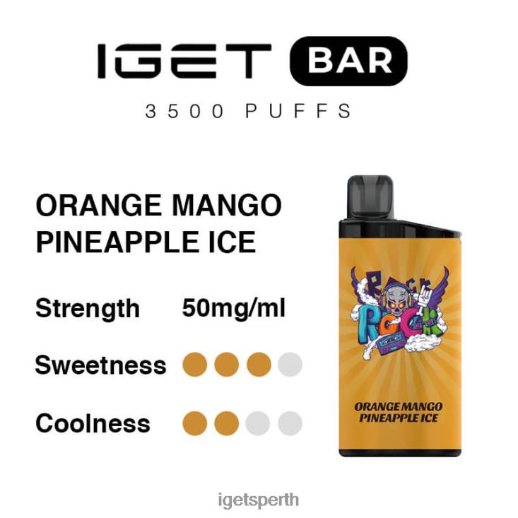 IGET Bar 3500 Puffs 40Z8290 Orange Mango Pineapple Ice