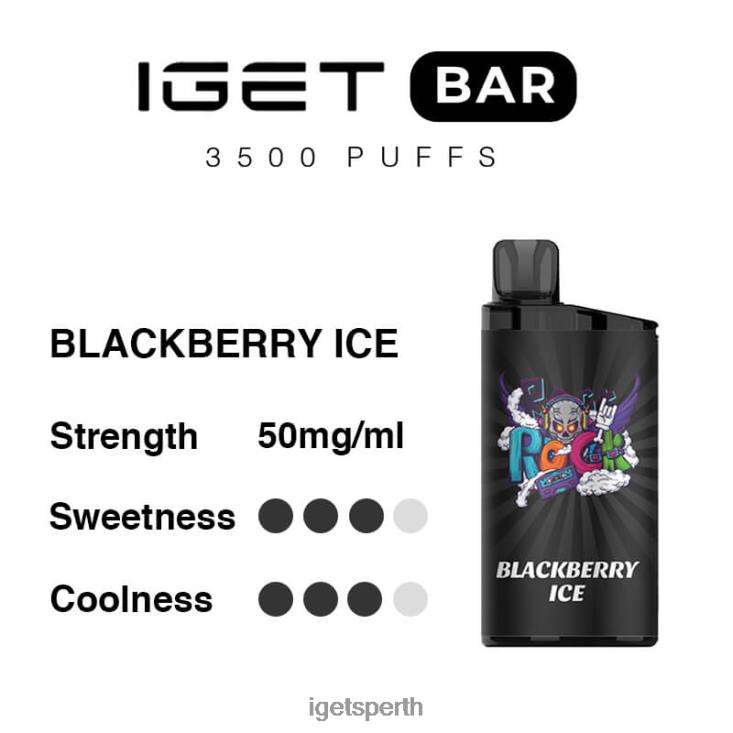 IGET Bar 3500 Puffs 40Z8301 Blackberry Ice