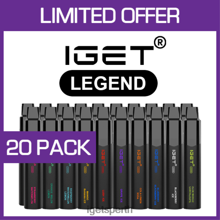 IGET LEGEND - 4000 PUFFS - 20 PACK 40Z8532