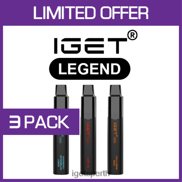 IGET LEGEND - 4000 PUFFS - 3 PACK 40Z8516