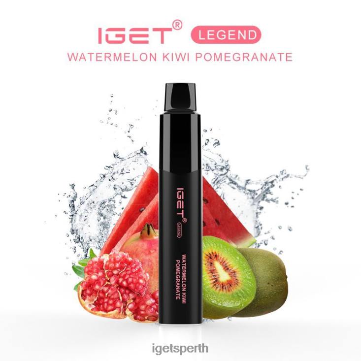 IGET LEGEND - 4000 PUFFS 40Z8658 Watermelon Kiwi Pomegranate
