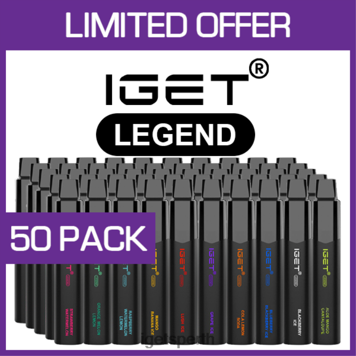 IGET LEGEND - 4000 PUFFS - 50 PACK 40Z8531