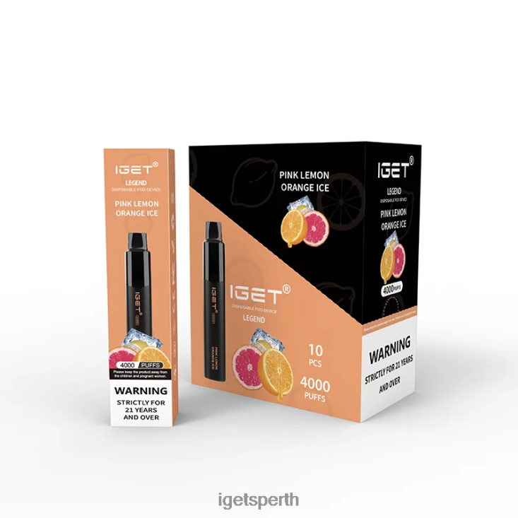 IGET Legend 4000 Puffs 40Z8321 Pink Lemon Orange Ice