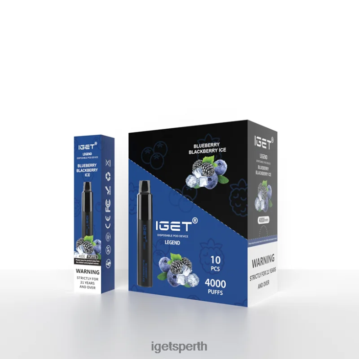 IGET Legend 4000 Puffs 40Z8325 Blueberry Blackberry Ice