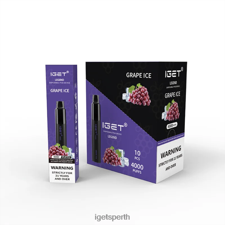 IGET Legend 4000 Puffs 40Z8331 Grape Ice