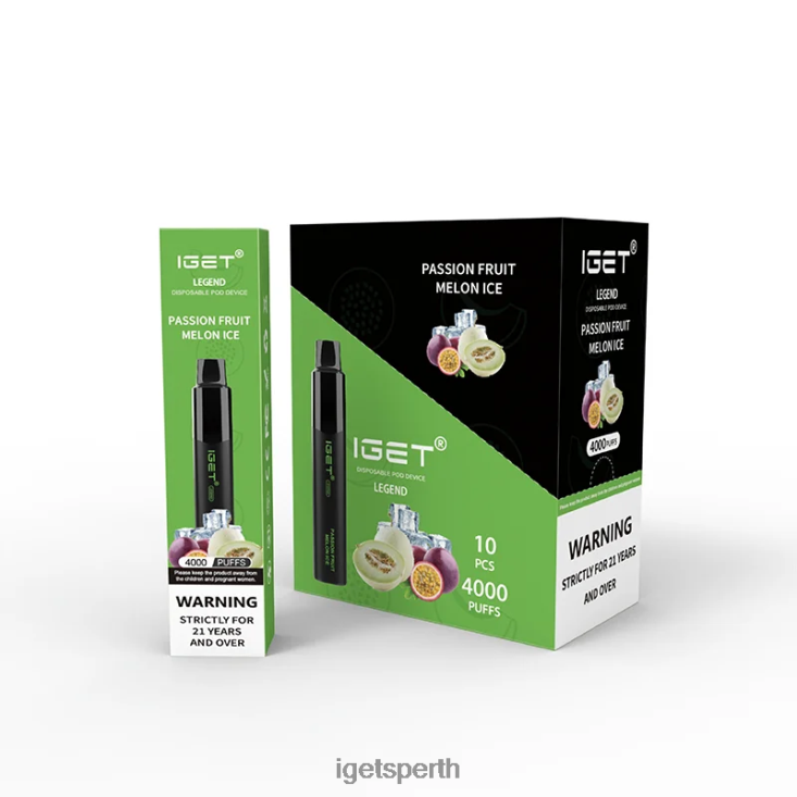 IGET Legend 4000 Puffs 40Z8334 Passion Fruit Melon Ice