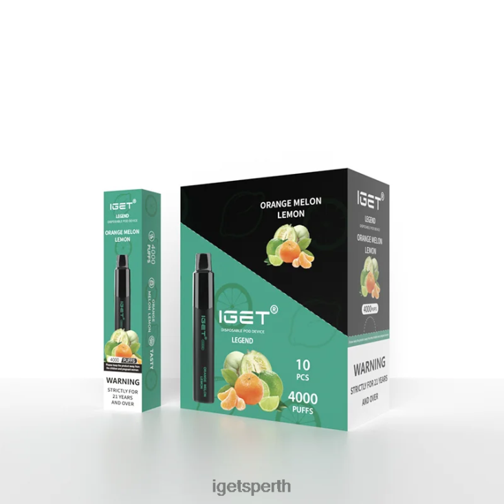 IGET Legend 4000 Puffs 40Z8335 Orange Melon Lemon