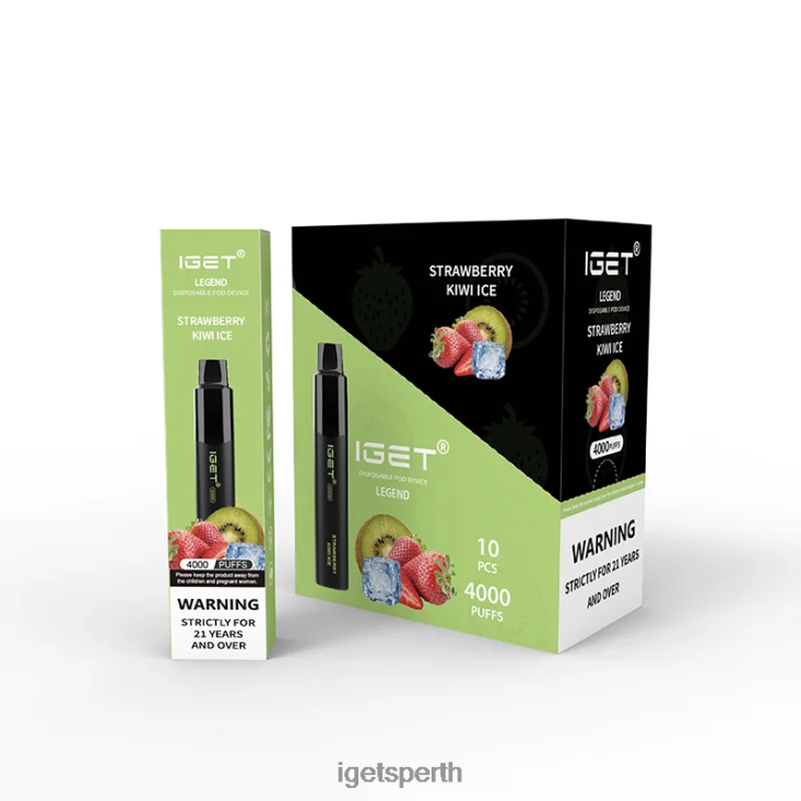 IGET Legend 4000 Puffs 40Z8337 Strawberry Kiwi Ice