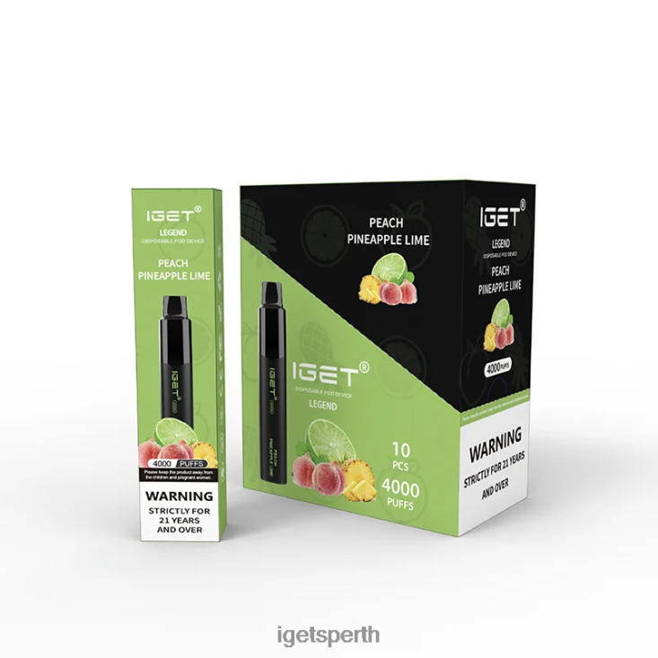 IGET Legend 4000 Puffs 40Z8338 Peach Pineapple Lime