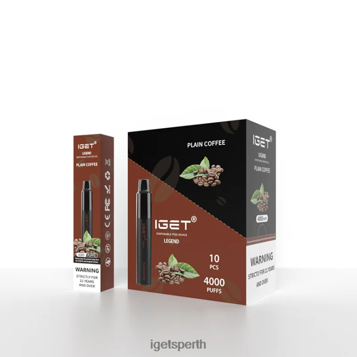 IGET Legend 4000 Puffs 40Z8340 Plain Coffee