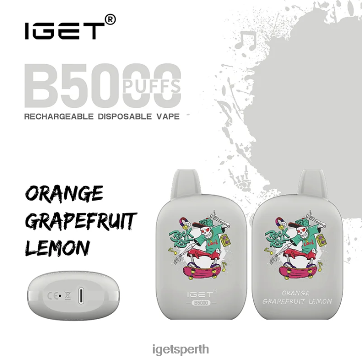 IGET B5000 40Z8319 Orange Grapefruit Lemon IGET B5000 40Z8319 Orange Grapefruit Lemon