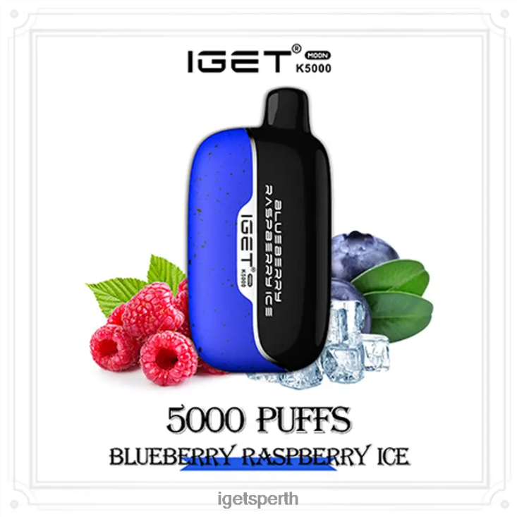 IGET Moon 5000 Puffs 40Z8213 Blueberry Raspberry Ice