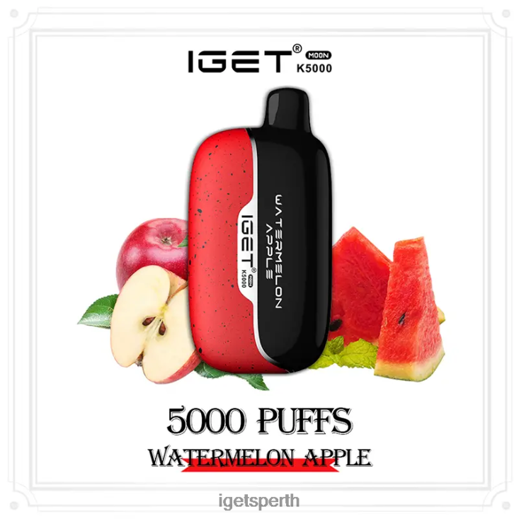 IGET Moon 5000 Puffs 40Z8216 Watermelon Apple