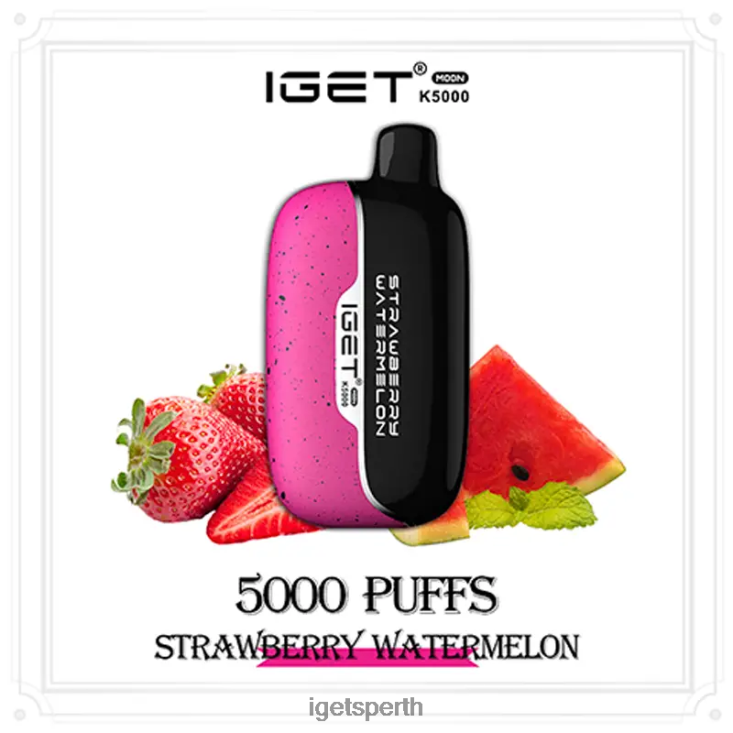 IGET Moon 5000 Puffs 40Z8219 Strawberry Watermelon