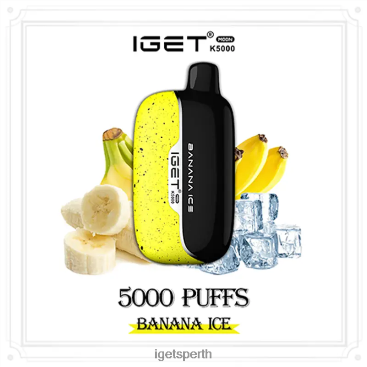 IGET Moon 5000 Puffs 40Z8221 Banana Ice