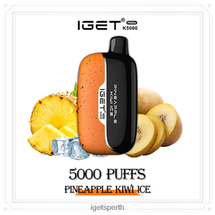 IGET Moon 5000 Puffs 40Z8224 Pineapple Kiwi Ice