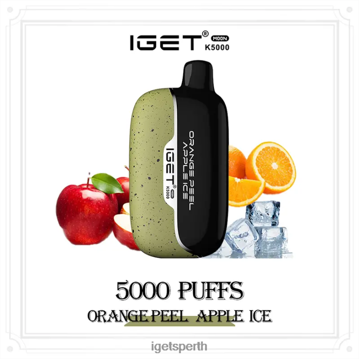 IGET Moon 5000 Puffs 40Z8225 Orange Peel Apple Ice