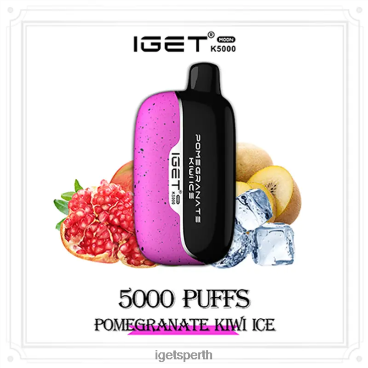 IGET Moon 5000 Puffs 40Z8227 Pomegranate Kiwi Ice