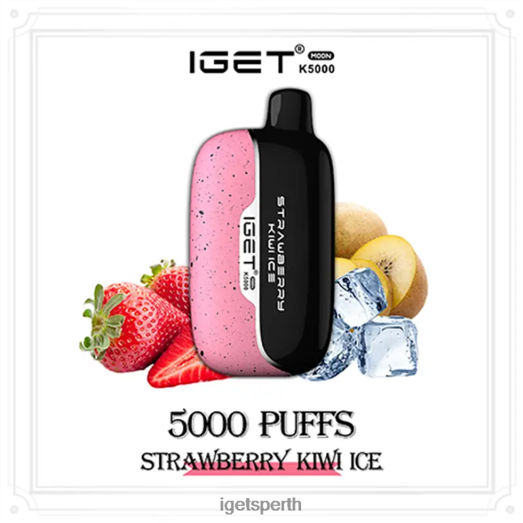IGET Moon 5000 Puffs 40Z8228 Strawberry Kiwi Ice