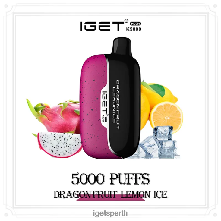 IGET Moon 5000 Puffs 40Z8230 Dragon Fruit Lemon Ice