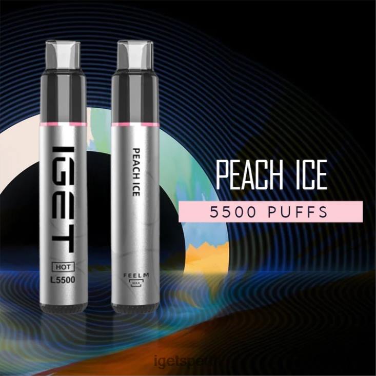 IGET HOT - 5500 PUFFS 40Z8445 Peach Ice
