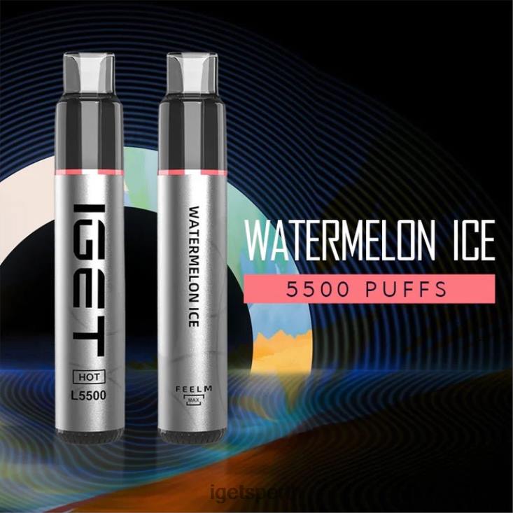 IGET HOT - 5500 PUFFS 40Z8536 Watermelon Ice