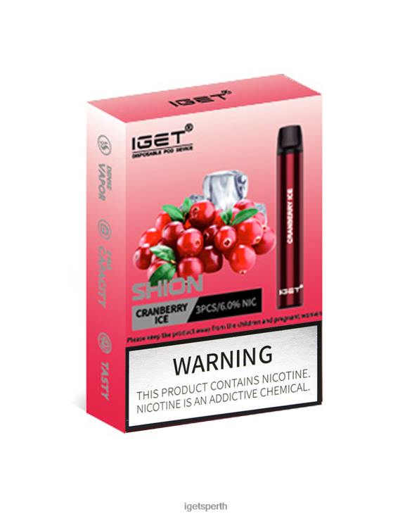 3 x IGET Shion 40Z812 Cranberry Ice