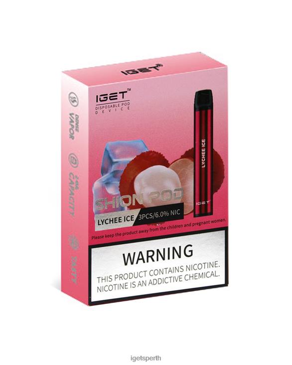 3 x IGET Shion 40Z818 Lychee Ice