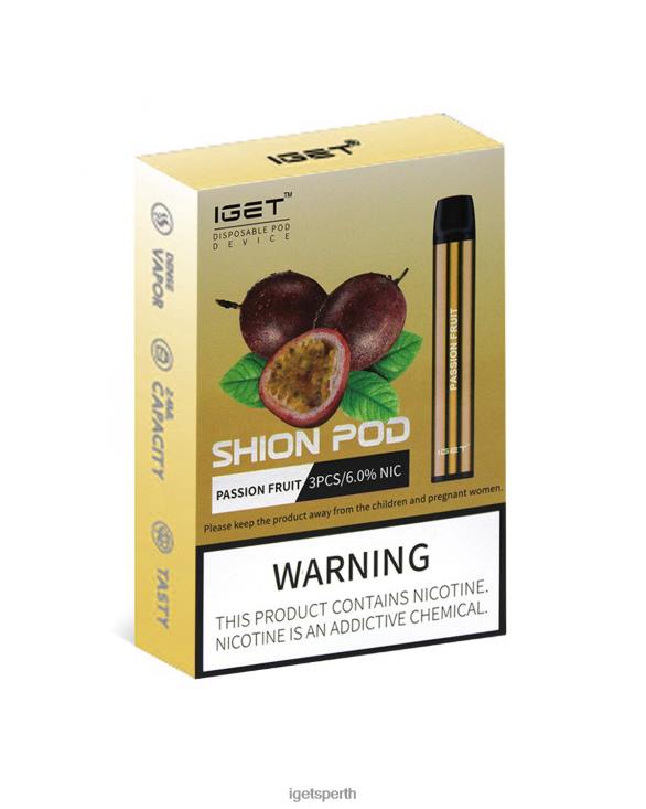3 x IGET Shion 40Z822 Passion Fruit