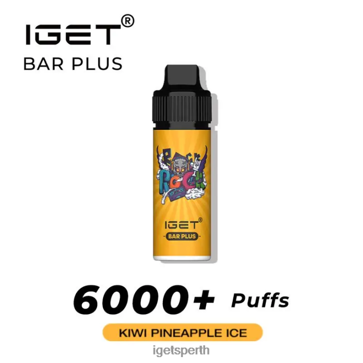 IGET BAR PLUS - 6000 PUFFS 40Z8580 Kiwi Pineapple