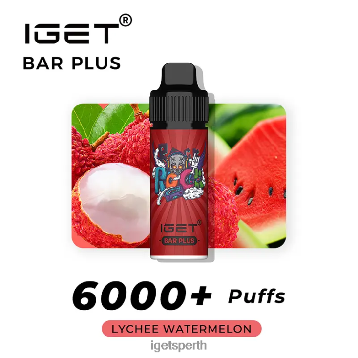 IGET BAR PLUS - 6000 PUFFS 40Z8606 Lychee Watermelon